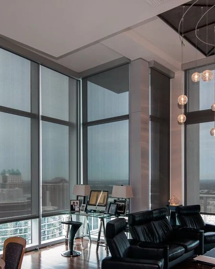 Hunter Douglas RB 500+ Roller Shades — commercial roller shades
