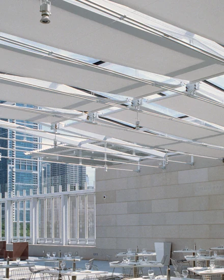 Hunter Douglas Skylight Tension Systems — commercial roller shades